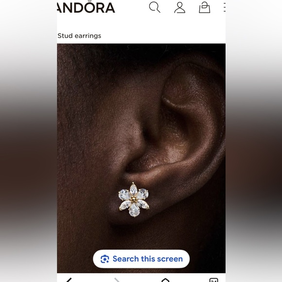 Pandora Sparkling Herbarium Cluster Stud Earrings - Picture 7 of 7